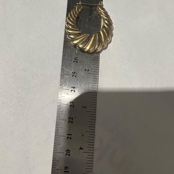 10K Yellow Gold 2 Carat Diamond Bracelet 10k Yellow Gold Earrings And 2 Toe Ring - Picture 6 of 14